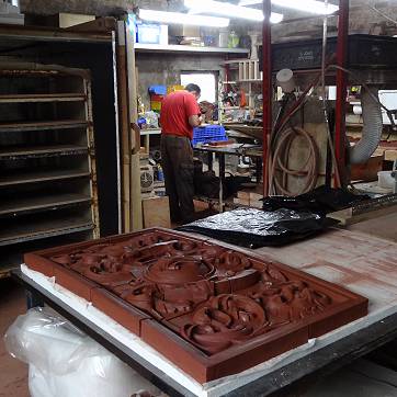 Frieze finishing