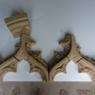 Tracery manufacture post fire