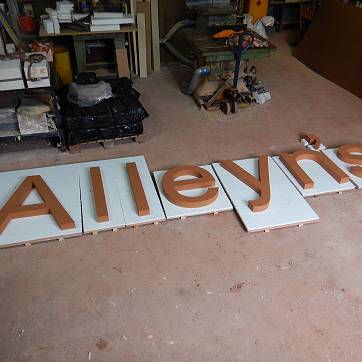 Letters out of the kiln